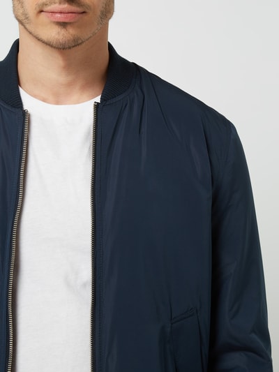 SELECTED HOMME Bomber mit Zweiwege-Reißverschluss Modell 'Plastic Change Bomber' Marine 3