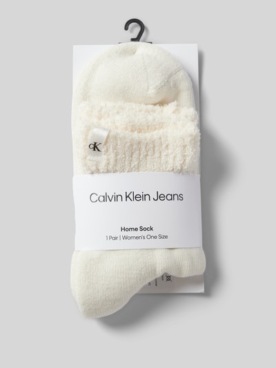 Calvin Klein Jeans Socken mit geripptem Abschluss Offwhite 3