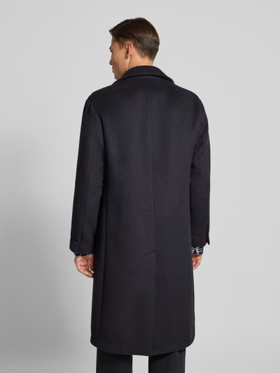 MCNEAL Lange jas van wolmix met reverskraag Donkerblauw - 5