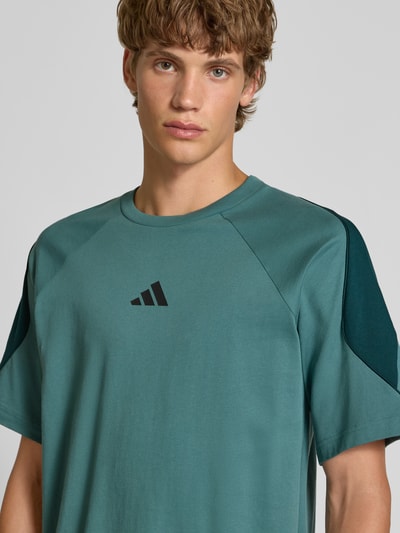 adidas Sportswear T-shirt met labelprint Lindegroen - 3