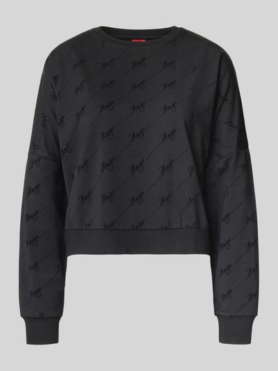 HUGO Oversized Sweatshirt aus Baumwoll-Mix Modell 'LOKKY' Black 2