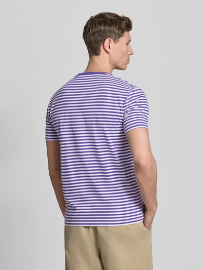 Polo Ralph Lauren Slim Fit T-Shirt aus reiner Baumwolle Violett 5