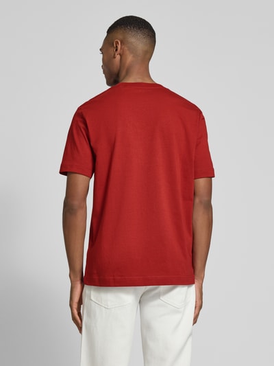 Marc O'Polo T-shirt o kroju regular fit z czystej bawełny Bordowy 5