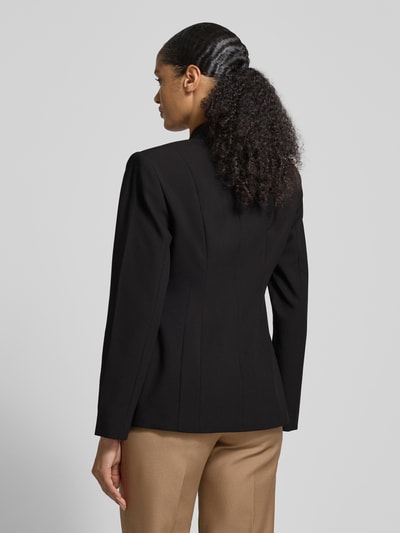 My Essential Wardrobe Żakiet o kroju slim fit z kieszeniami z patką model ‘Milan’ Czarny 5