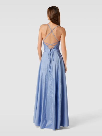 Luxuar Abendkleid mit Herz-Ausschnitt Hellblau 5