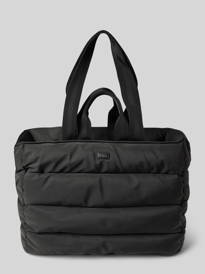 BOSS Torba tote z pikowaniem model ‘Deva’ Czarny 2