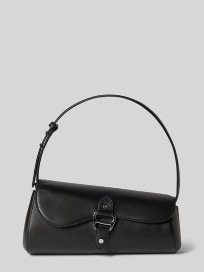 Lauren Ralph Lauren Handbag aus echtem Rindsleder mit Logo-Applikation Black 2