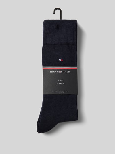 Tommy Hilfiger Socken mit Label-Details im 3er-Pack Marine 3