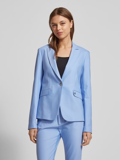 MOS MOSH Blazer met labelapplicatie, model 'Blake' Oceaanblauw - 4