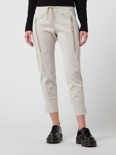 MAC Cropped Schlupfhose mit Stretch-Anteil Modell 'Future' Sand 4