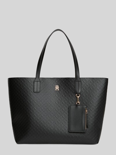 Tommy Hilfiger shopper met structuurpatroon Zwart - 2