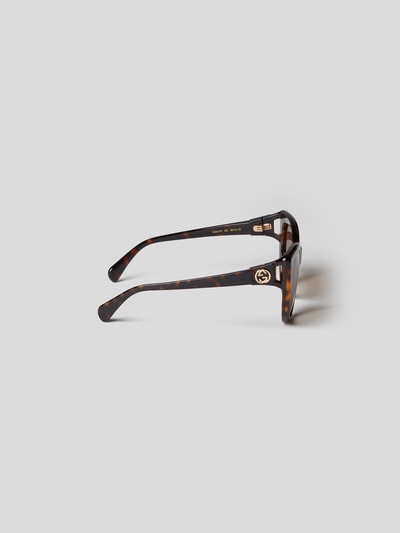 Gucci Unisex Sonnenbrille im Cat-Eye-Stil Dunkelbraun 4