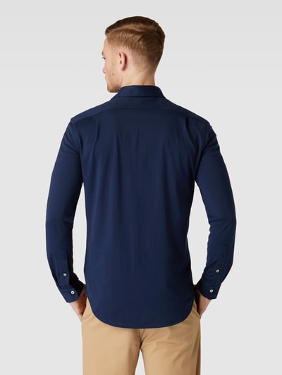 Polo Ralph Lauren Overhemd met kentkraag, effen design en knoopsluiting Marineblauw - 5