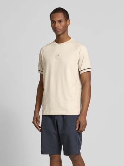 BOSS Green T-shirt met labeldetail Beige - 4