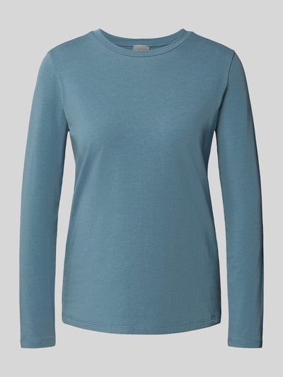 MM Bluzka z długim rękawem o kroju slim fit z mieszanki bawełny model ‘CRIS’ Jasnoniebieski 2