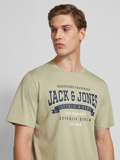 Jack & Jones T-shirt z nadrukiem z logo Miętowy 3