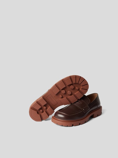 Maison Margiela Penny-Loafer mit Kontrastnähten Mittelbraun 6