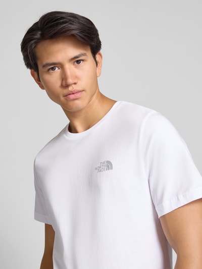 The North Face T-Shirt mit Label-Print Weiss 3