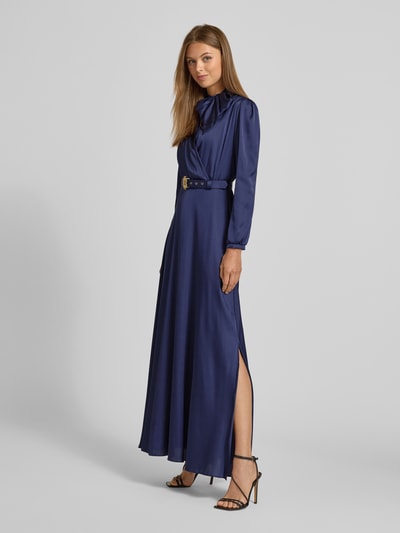 Rinascimento Abendkleid mit Ziergürtel Blau 1