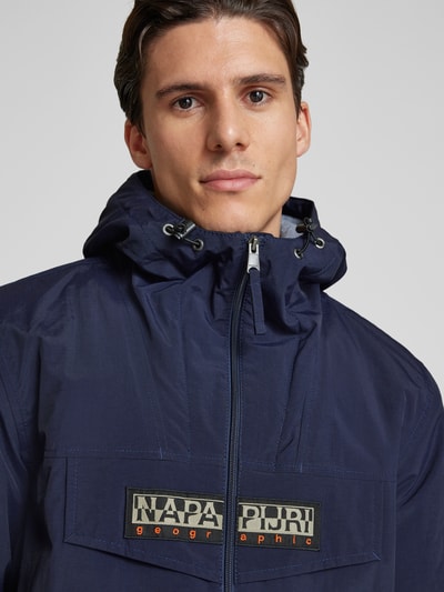 Napapijri Jacke mit Label-Patch Modell 'RAINFOREST' Marine 3