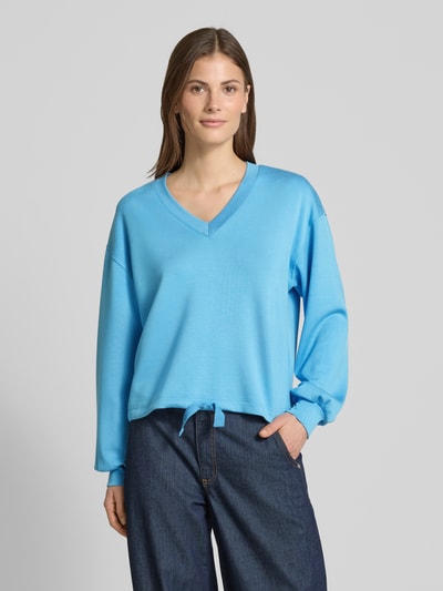 Scotch & Soda Sweatshirt mit V-Ausschnitt Royal 4