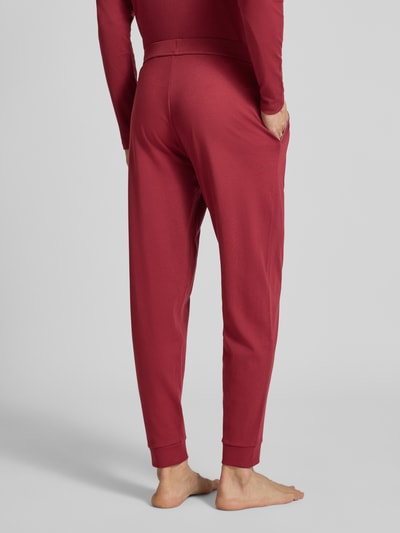 Christian Berg Men Sweatpants mit elastischem Bund und Tunnelzug Dunkelrot 5