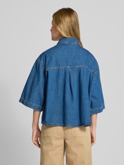 Weekend Max Mara Boxy fit jeansblouse van puur katoen, model 'ENZA' Jeansblauw - 5
