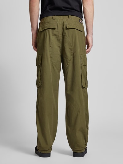 Dickies Regular fit cargobroek met structuurmotief, model 'EAGLE' Leem - 5