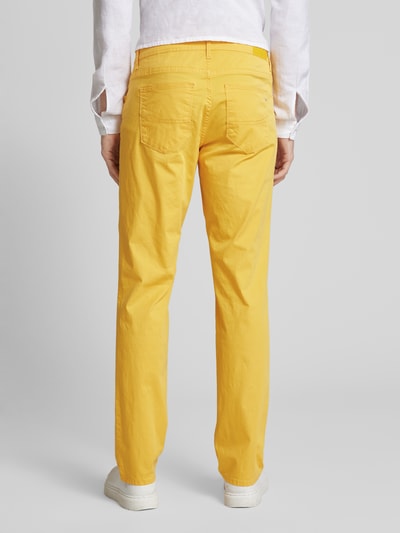 Brax Spodnie z 5 kieszeniami i wpuszczanymi kieszeniami w stylu francuskim model ‘CADIZ’ Żółty 5