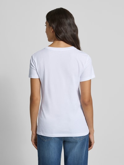 ARMANI EXCHANGE Regular fit T-shirt van puur katoen met logoprint Wit - 5