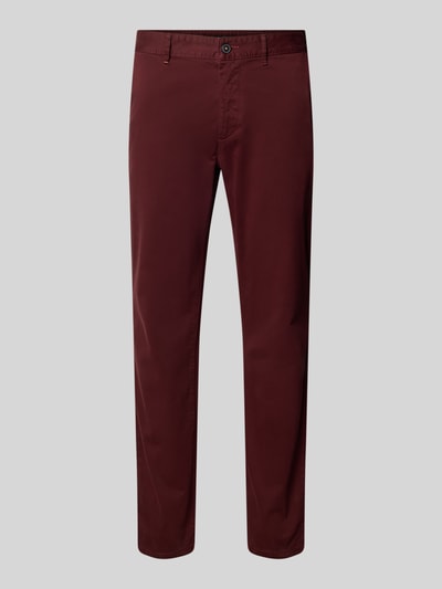 BOSS Orange Slim fit chino van katoenmix Bordeaux - 2