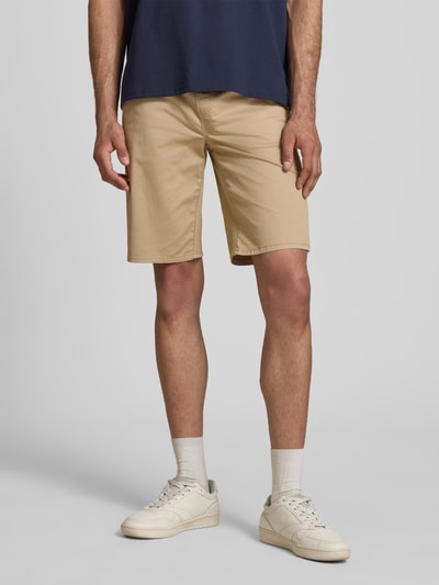 Blend Regular Fit Shorts mit elastischem Bund Modell 'MARCO' Beige 4