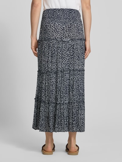 ONLY Maxi-Rock aus reiner Viskose Modell 'FERNANDA' Marine 5