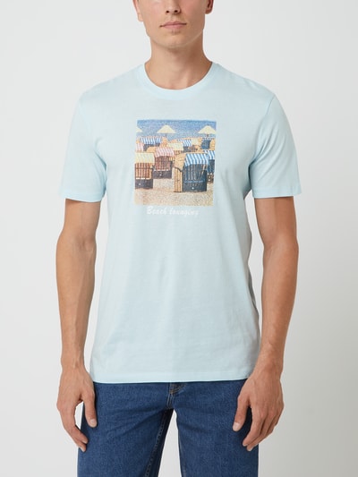 Only & Sons T-shirt met print   Lichtblauw - 4