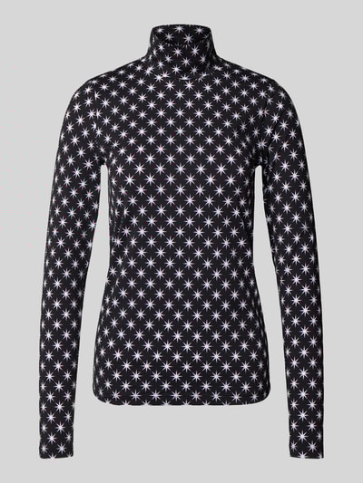 Marc Cain Shirt met lange mouwen en opstaande kraag Zwart - 2