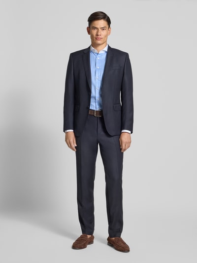 OLYMP SIGNATURE SLIM FIT Koszula biznesowa o kroju slim fit z kołnierzykiem typu cutaway model ‘Sano’ Błękitny 1