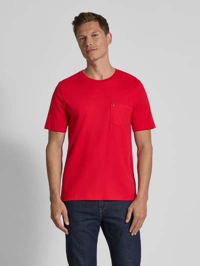 Tommy Hilfiger Regular Fit T-Shirt aus reiner Baumwolle Rot 4