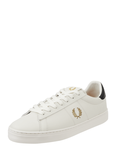 Fred Perry Sneakersy ze skóry Biały 1