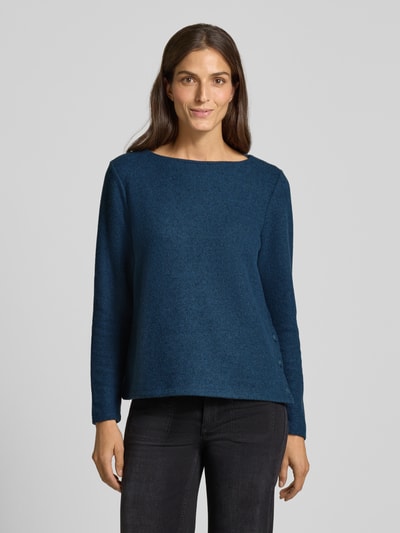 Tom Tailor Regular fit sweatshirt met viscose Petrol - 4