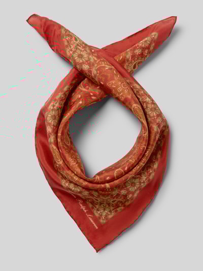 Lauren Ralph Lauren Seidenschal mit Label-Schriftzug Orange 1