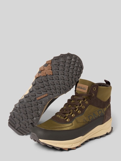 Napapijri Boots mit Schnürung und profilierter Sohle Modell 'VORTEC' Oliv 4