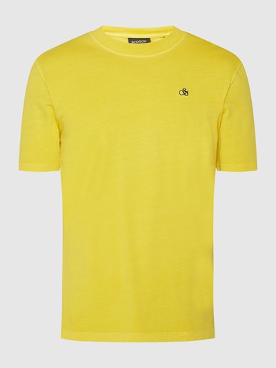 Scotch & Soda T-shirt z dżerseju slub Żółty 2