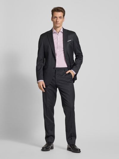 BOSS Slim Fit Business-Hemd mit Knopfleiste Purple 1