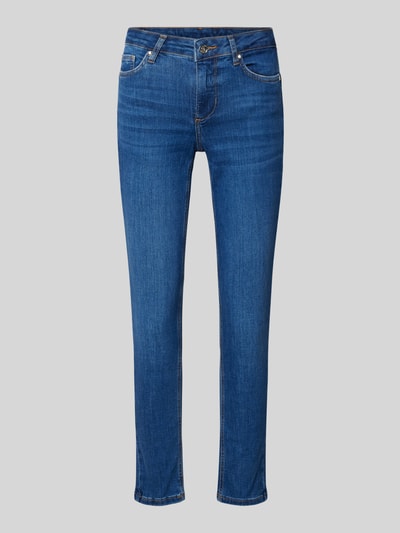 Liu Jo White Slim Fit Jeans mit Eingrifftaschen Dunkelblau 2
