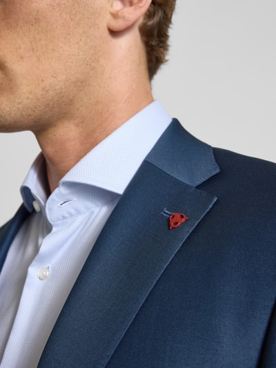 Roy Robson Slim fit pak van een mix van scheerwol en elastaan Koningsblauw - 3