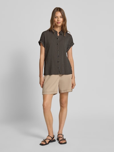 Tom Tailor Denim Regular fit overhemdblouse van pure viscose Beige - 1