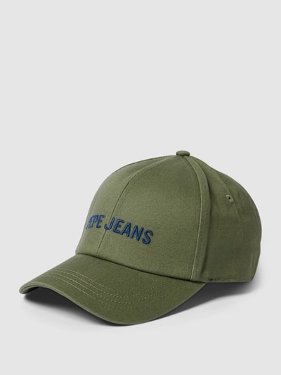 Pepe Jeans Basecap mit Label-Stitching Modell 'WESTMINSTER' Oliv 1