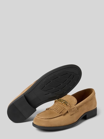 Tommy Hilfiger Kapcie z zamszu Beżowy 4