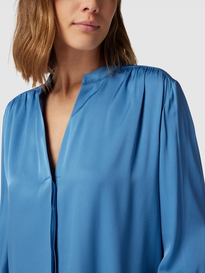 BOSS Bluse mit V-Ausschnitt Modell 'Banora' Bleu 3