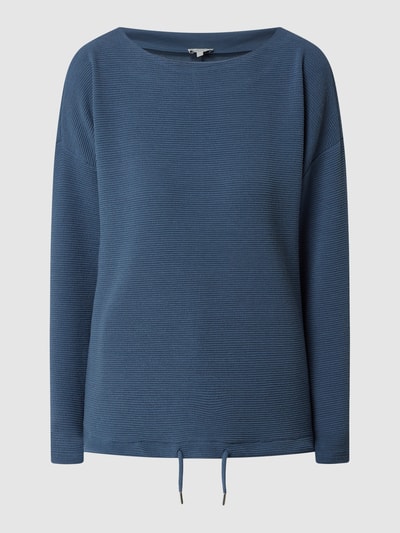 Tom Tailor Sweatshirt mit überschnittenen Schultern  Rauchblau 2